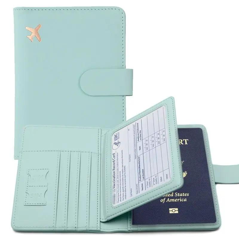 RFID Обложка для паспорта Чехол Обложка для паспорта Многофункциональный кошелек для паспорта ID Держатель кредитной карты Дорожный кошелек Дорожные аксессуары