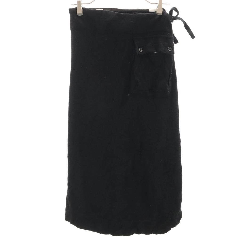 Y's Made In Japan Knit Long Skirt 2 Black Women Used