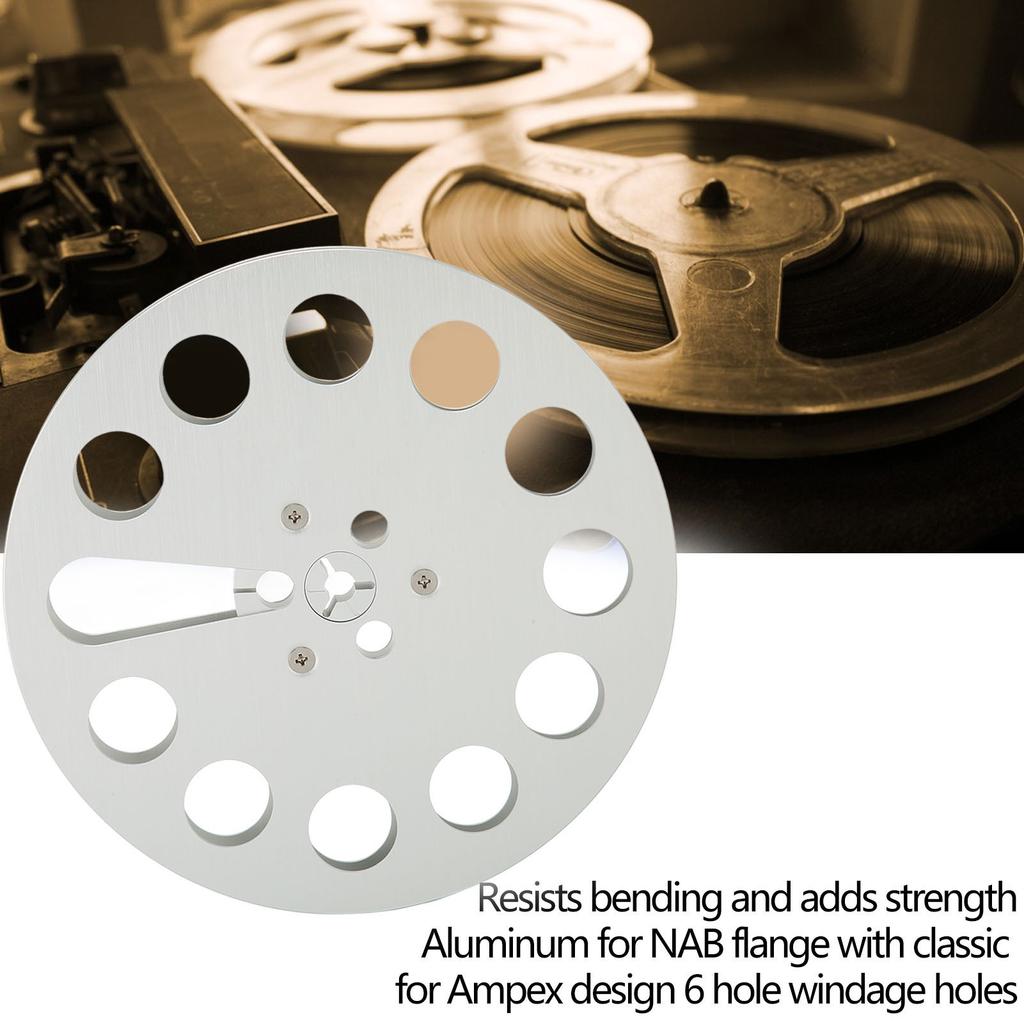1 4 7 Inch Empty Tape Reel 11 Holes Universal Open Reel Sound Tape Empty Reel Aluminum Reel Tape Reel for NAB