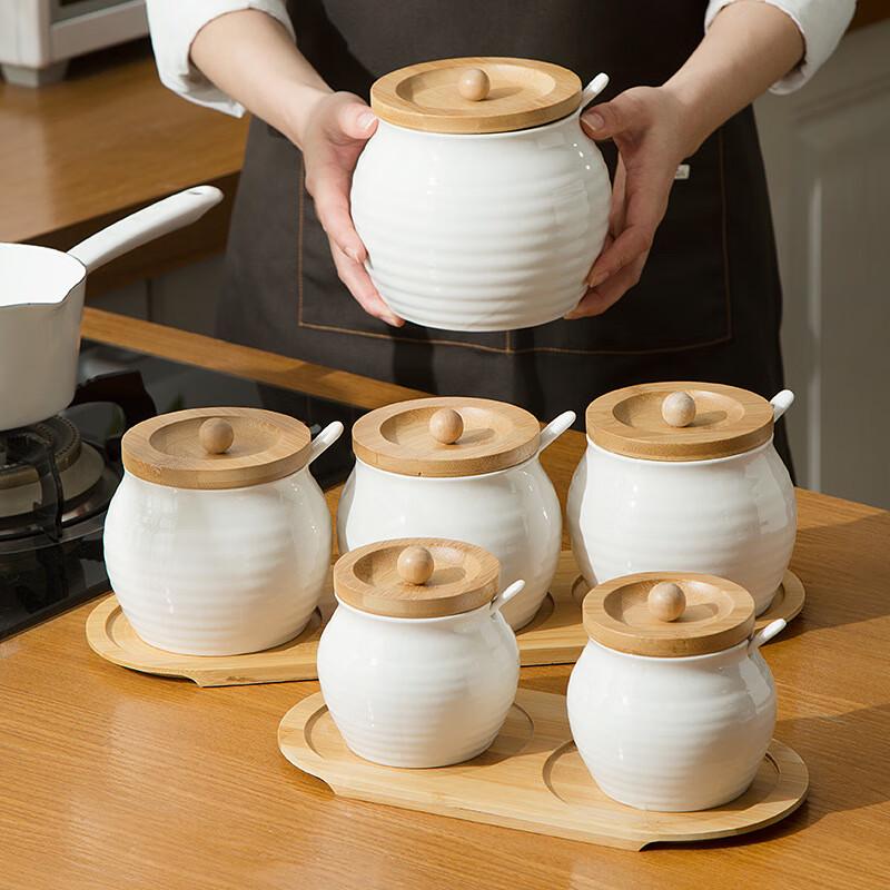 Qianxing Japanese Style Ceramic Seasoning & Storage Jar