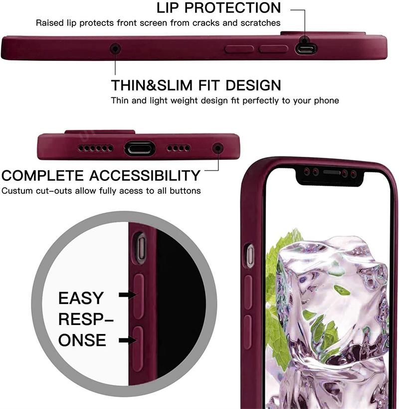Роскошный чехол для телефона из жидкого силикона для Apple iPhone 16 15 14 13 12 11 Pro Max X XR 7 8 PLus Мягкий чехол Ударопрочная накладка Сумка для телефона