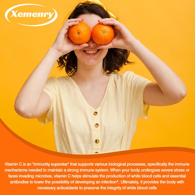XEMENRY - 1000 мг Витамина С - Иммунная система, здоровье кожи и антиоксиданты