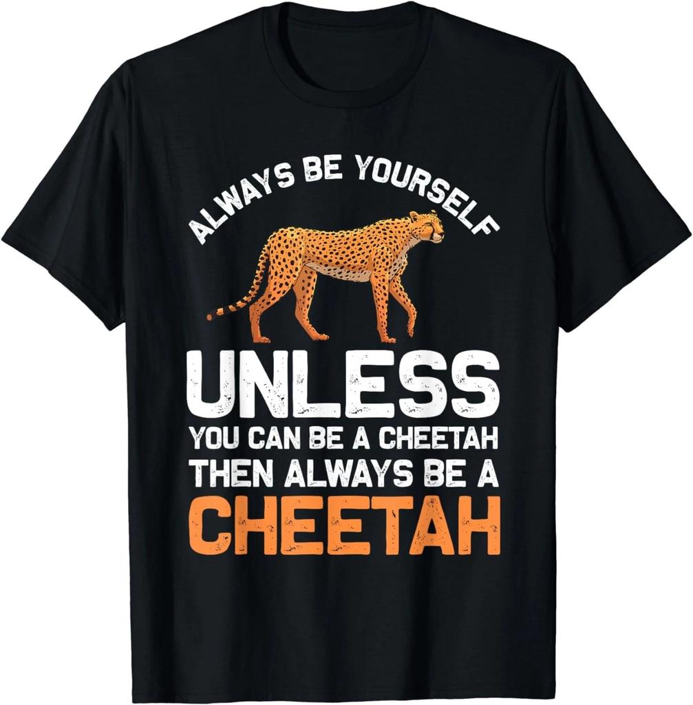 Funny Cheetah Design For Boys Girls Safari Wildlife Leopard Gift Unisex T-Shirt
