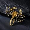 Exaggerated Scorpion Brooch Personalized Fashion Men's Suit Jacket Coat Chest Flower Collar Needle for Wholesale