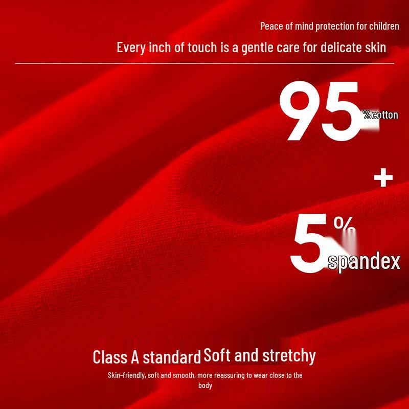 12-Year-Old Girls' Red Padded Zodiac Horse Bra - Anti-Nipple Show