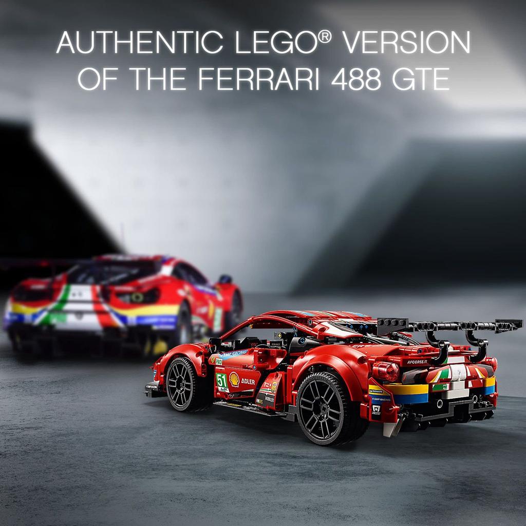 LEGO Technic Ferrari 488 GTE AF Corse 42125 Игрушечный блок Подарочный STEM Образовательный автомобиль Автомобиль Мальчики Взрослые #51