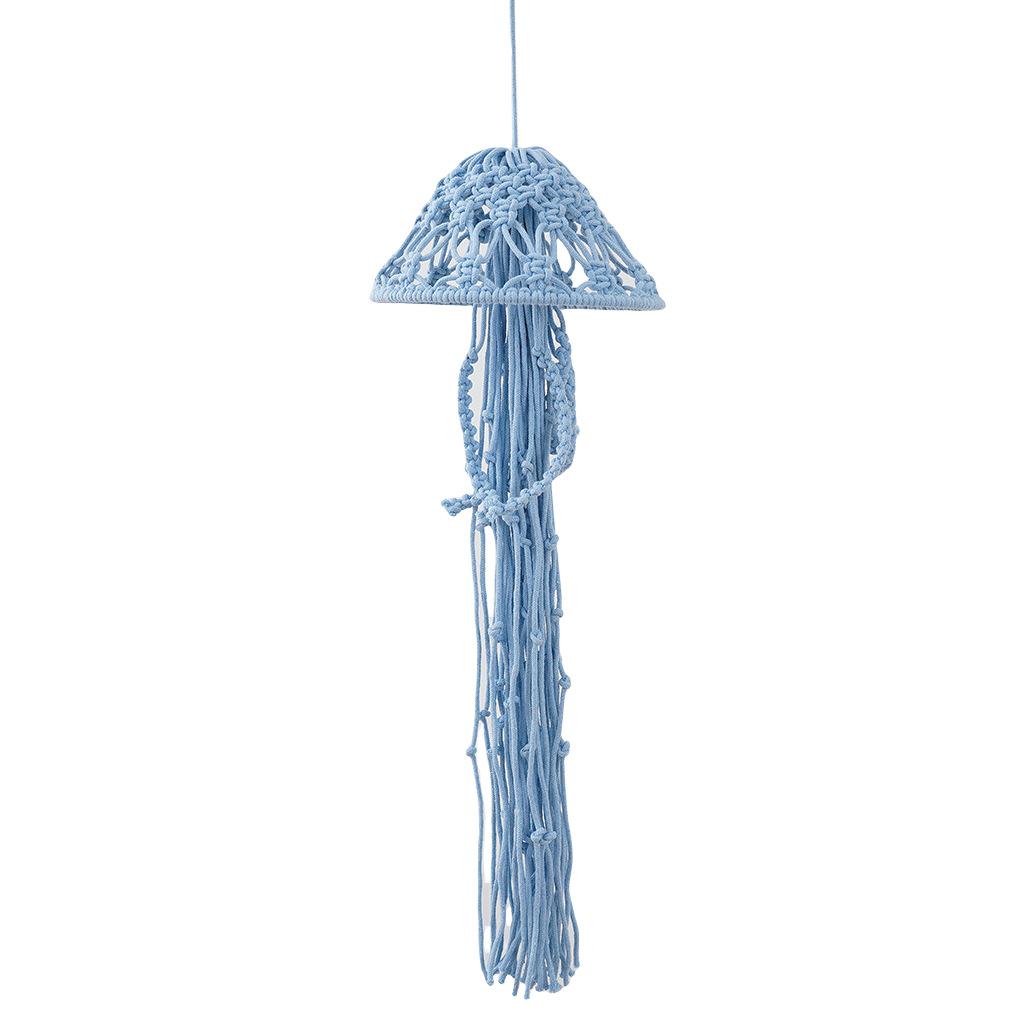 Nordic Handmade Cotton Rope Jellyfish Hanging Ornament for Children's Room or Bedroom