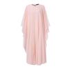 ZANZEA Muslim Women Prayer Dress Women O-neck Batwing Sleeve Chiffon Long Dress Abayas Islamic Clothes