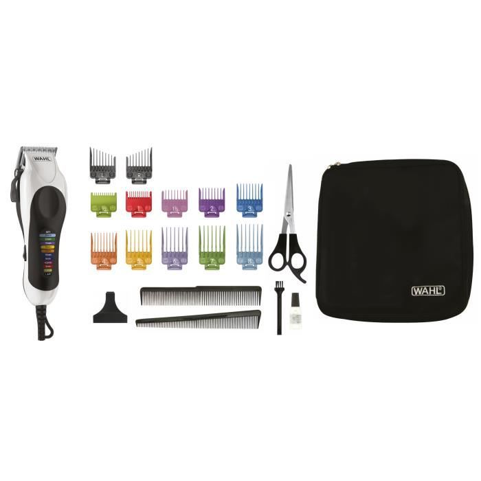 Hair Clipper - WAHL - Color Pro Plus - Precision Blades - Color-Coded Guide Combs