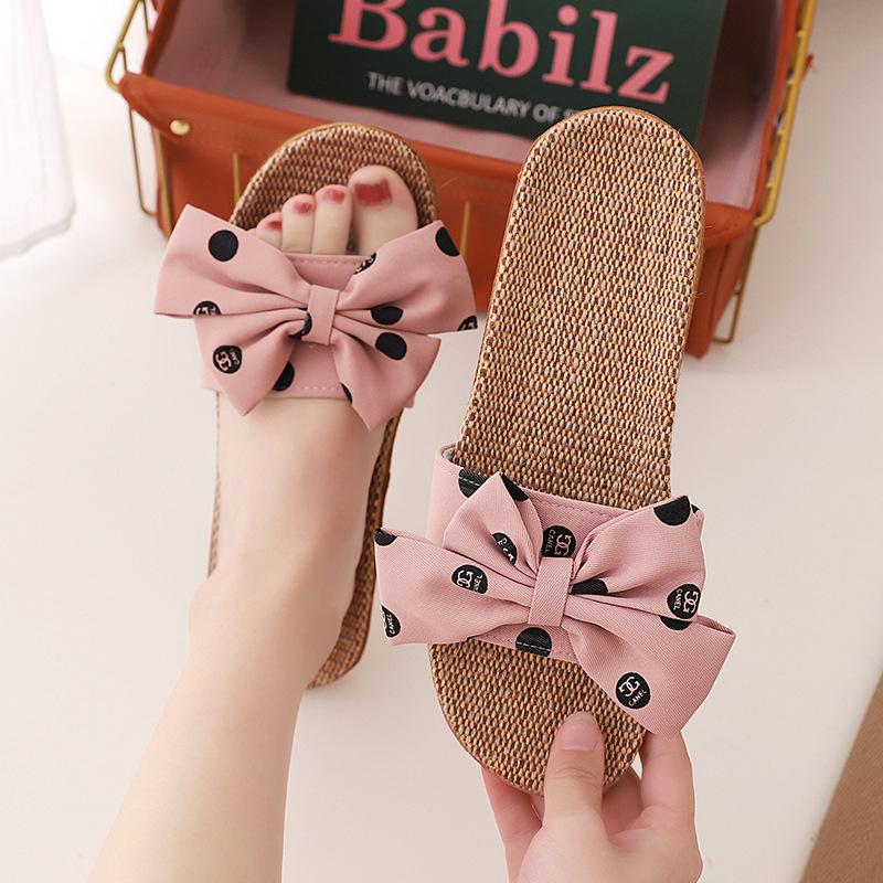 Летние модные женские тапочки Bow Home