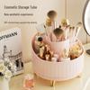 Rotatable Dust-Proof Desktop Cosmetic Storage Box for Makeup Brushes