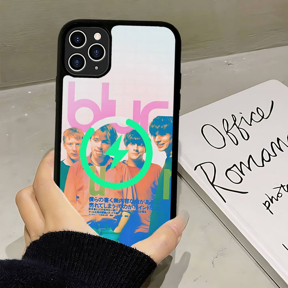Чехол-магнит для iPhone 17 16 14 13 12 11 15 Pro Max Plus с поддержкой беспроводной зарядки, чехол для телефона, группа B-Blur