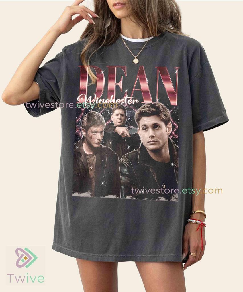 Vintage Dean Winchester Shirt, Supernatural Dean Winchester Bootleg Comfort Colors Tee Graphic T-Shirt,Gift For Women and Man Unisex T-Shirt