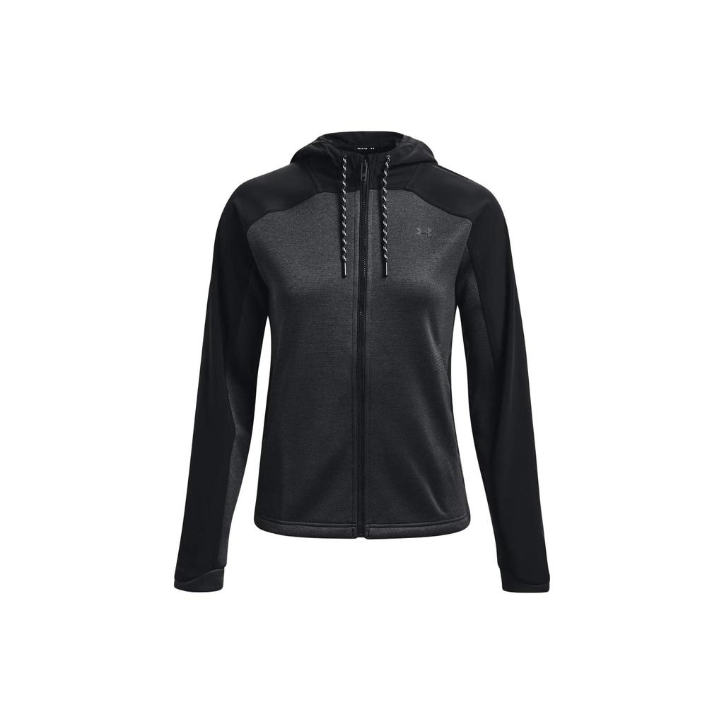 Under Armour Повседневная спортивная куртка с капюшоном Color Block, женская куртка, черная 1375127-001