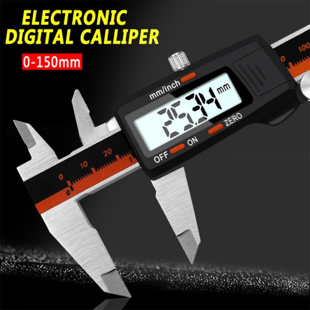 6 Inch Vernier Caliper Large LCD Screen Measuring Tool Accurate Digital Pachymeter Engineering