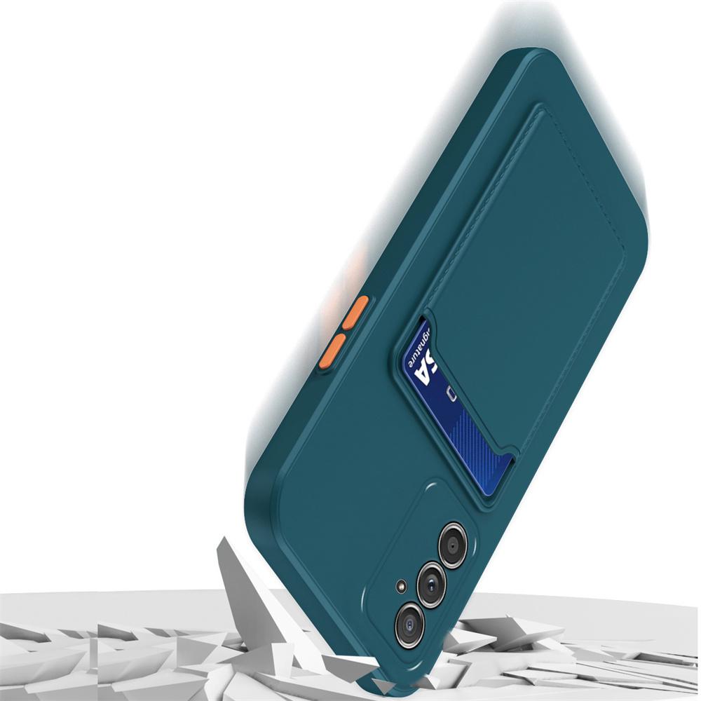 Silicon Card Slot Holder Phone Cases For For Samsung Galaxy A55 A54 A53 A26 A16 A15 A57 A14 A37 A17 A34 A56 A33 A36 5G 4G Bag Cover