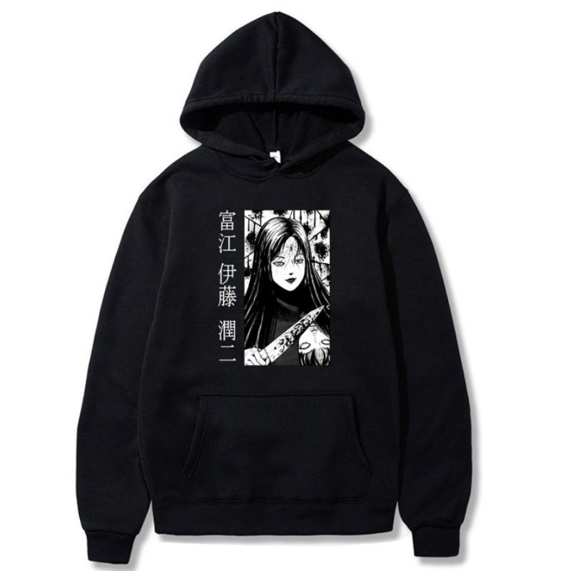 Tomie Kawakami LOGO Men's Hoodies Boys Harajuku Girls Hip Hop Pullover Fancy Music Gift Casual Loose Comfortable Sweatshirt