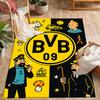 Нескользящие коврики с логотипом Bvb 09 в стиле Splatter Art - Полиэстер, Декор для дома, Подходят для спален, гостиных, прихожих, студий и в качестве декора