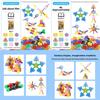 Geometric Snowflake Building Blocks Set For Kids With Developmental Educational Toy For Ages 3 To 6