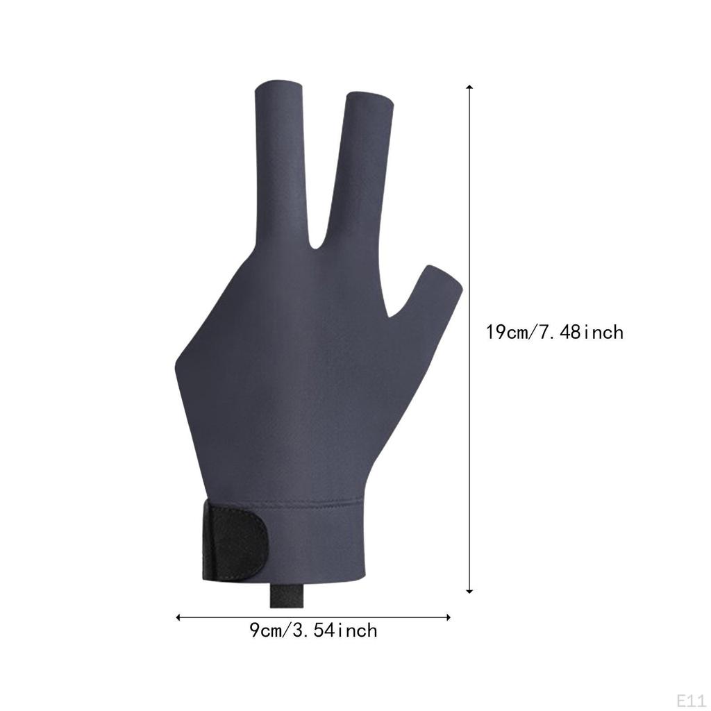 Перчатка для бильярда с тремя пальцами для снукера, унисекс, аксессуар для кия