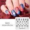 kads Fashion 044 Nail Art Stamp Template Rectangle Polish Stamping Pretty Manicure Art Plate Hand Painted Decorative Nail Stamping Stencil