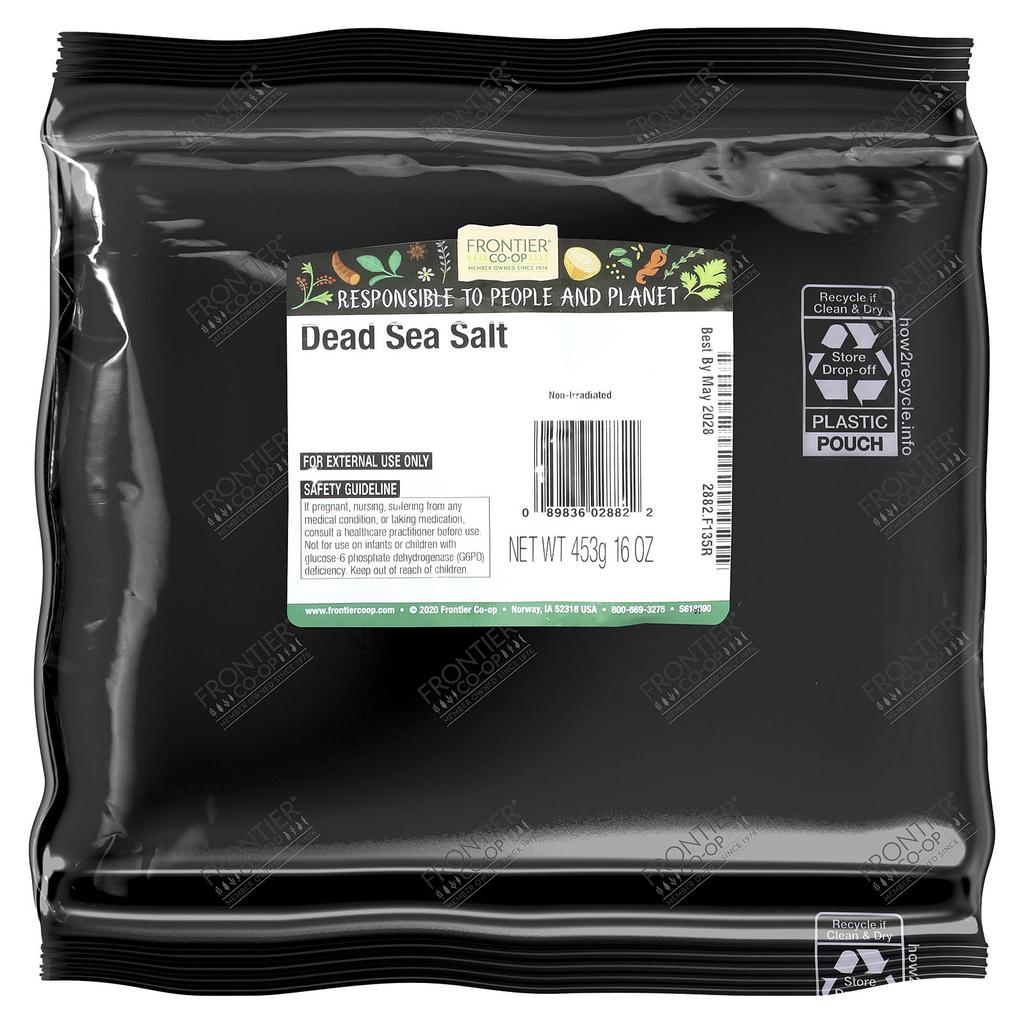 Frontier Co-op Dead Sea Salt, 453g (16oz)