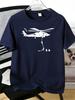 Male Dark Navy Crew Neck T Shirt Army Rescue Helicopter Troop Silhouette Graphic Soft Short Sleeve Veteran Casual Holiday Shirts