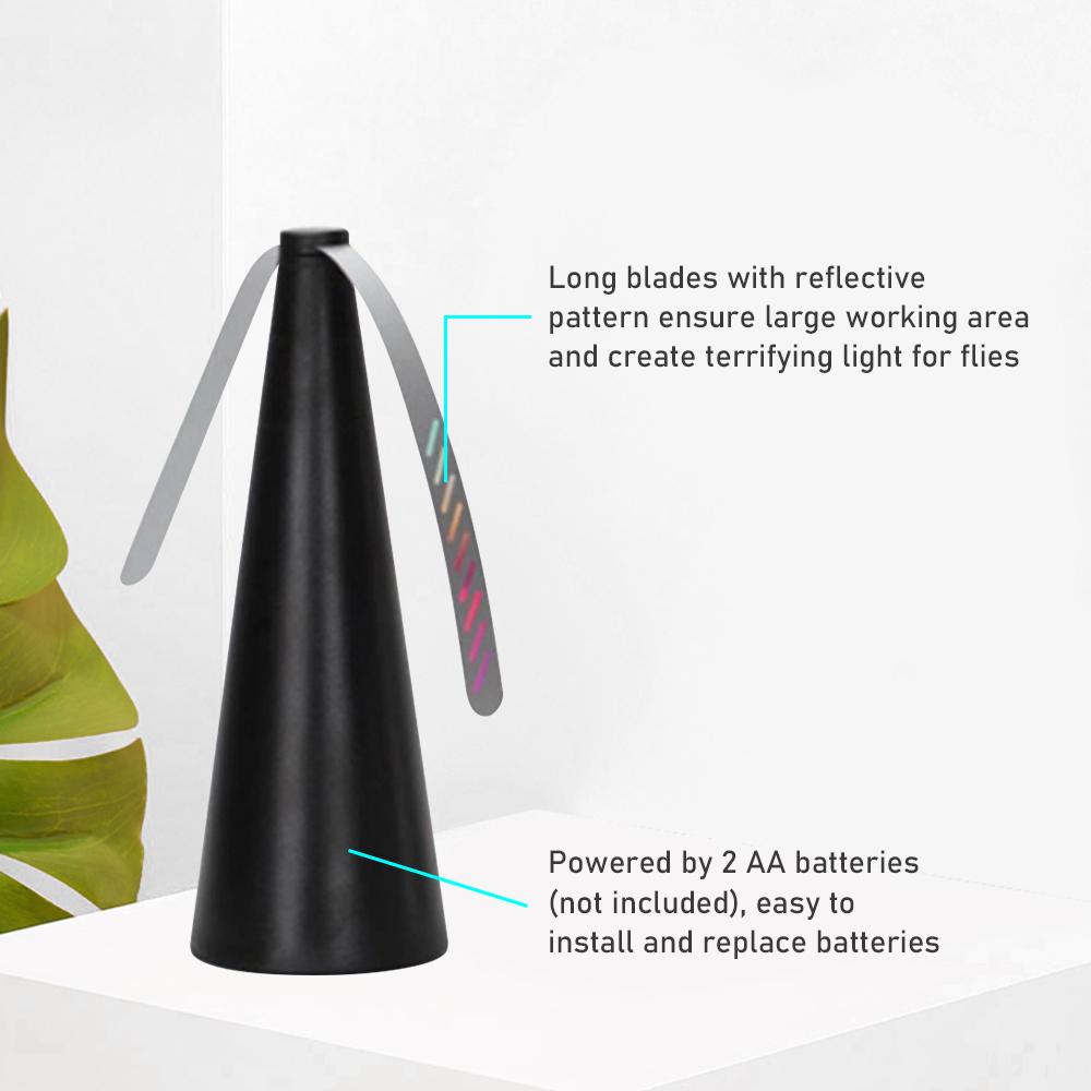 Fan Fly Repeller for Outdoor Table Meal Food Portable Desktop Anti fly Repellent Fan with Blades Automatic Silent