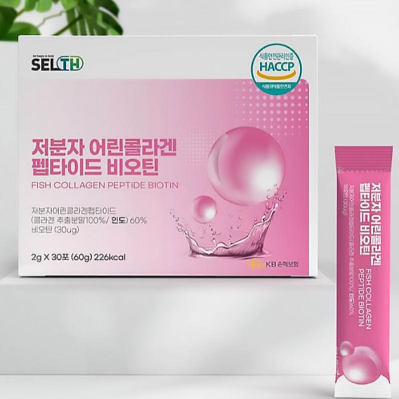 CNB Низкомолекулярный коллагеновый пептид, Коллаген из рыбы от Управления по контролю за продуктами и лекарствами, Молодой коллаген, Гиалуроновая кислота Биотин, 60 г, 3 штуки