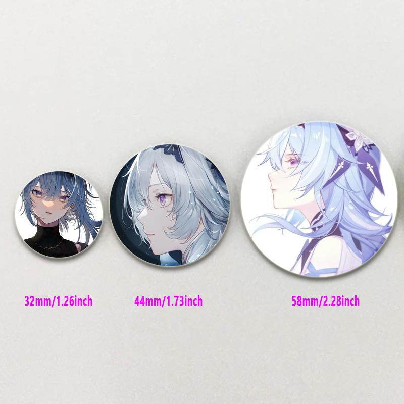 32/44/58 мм значки Eula аниме Genshin Impact броши ручной работы игровые персонажи значки на лацкан креативные значки с мультяшными фигурками аксессуары подарок