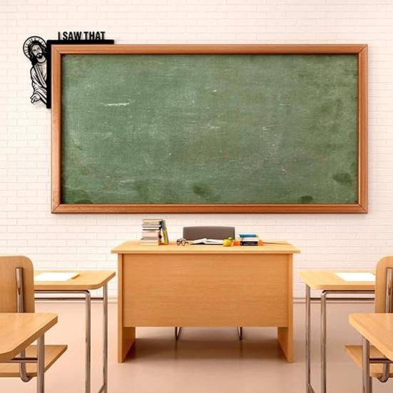 Door Frame Decor Wood Funny Door Sign Jesus I Saw That Frame Corner Ornament for Home Wall Furniture Adult Sex Wear