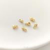 Gold-Filled 4mm Barrel Beads with Jump Rings, DIY Jewelry Accessories for Pearl Bracelets