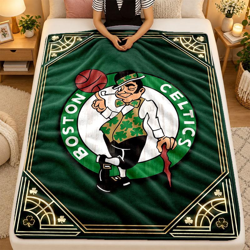 Flannel BlanketCeltic FC Warm Soft Throw Blanket for Indoor Sofa Bed Living Room Use