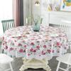 1PC Picnic Blanket Lace Table Nappe Party Decor Table Cover Oil-proof Tablecloth Round PVC Printing Mantel Mesa Waterproof