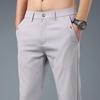 Летние стрейч-брюки облегающего кроя в корейском стиле для мужчин и мальчиков - Повседневный, гладкий, непыльный модный тренд.