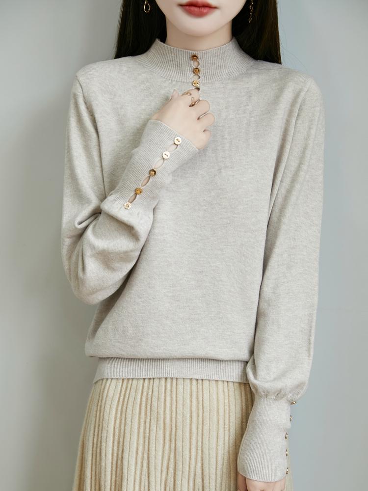 Женский кашемировый свитер Qinghe кашемир 50% шелк 50% шерсть осенне-зимний кашемировый пуловер мягкий и теплый