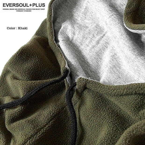 EVERSOUL Маска-балаклава для шеи и лица, Холодная, Двусторонняя, Идеально подходит для езды на велосипеде и активного отдыха, Шарф-труба, Утеплитель, Защита, Шарф, Погода, Ветрозащитная, Флис, Хаки,
