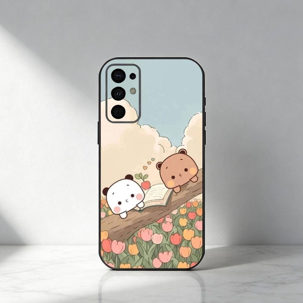 Cute BuBu D-DuDu  Phone Case For Samsung S25,S24,S21,S22,S23,S30,Ultra,S20,Plus,Fe,Note,5G Black Cover