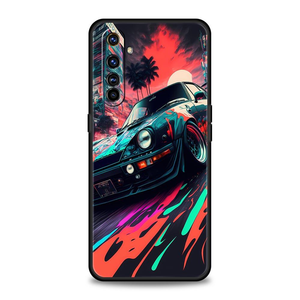 Для Realme 10 9 8 5G 7 6 GT2 Pro Plus 9i 8i C21 C11 C25 C35 спортивный автомобиль JDM Tokyo Drift чехол для телефона Realme GT Neo 2 3 3T