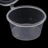 50Pcs Delivery Package Seasoning Box Sauce Box Seasoning Round Transparent Conjoined Plastic Box With Lid Multi Size Home Supply