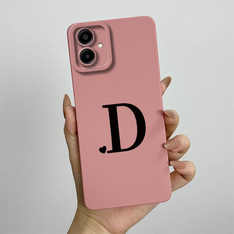 Чехол Для Samsung A07 Милые Буквы Любовников Мягкая Задняя Крышка Телефона Для Galaxy A07 4G Полная Защита Жидкий Силикон Ударопрочный Funda