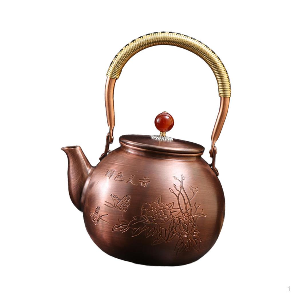 1300ml Handmade Copper Kettle for Kitchen And Tea Room