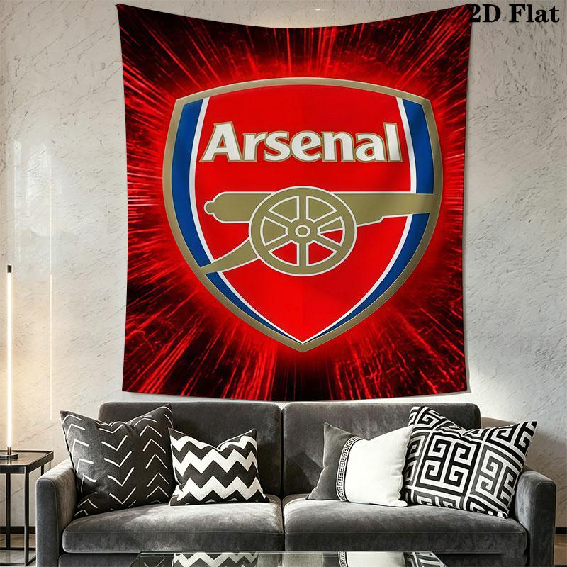 Arsenal logo Wall Hanging Printed Fabric Blanket Decorative Tapestries for Bedroom Living Room Home Decor