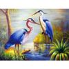 Полный 5D Diy Алмазная картина Синий Журавль Алмазная вышивка Полный лежал вышивка крестом Домашний декор Подарок ручной работы