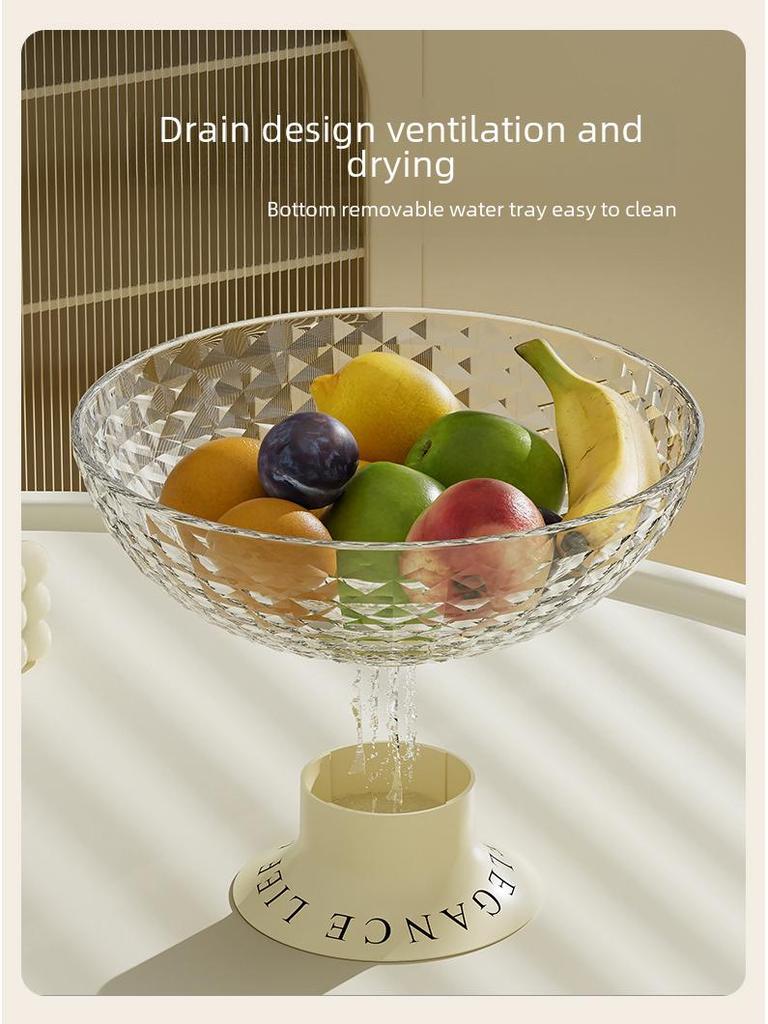 Элегантный роскошный поднос для фруктов и закусок для гостиной или журнального столика