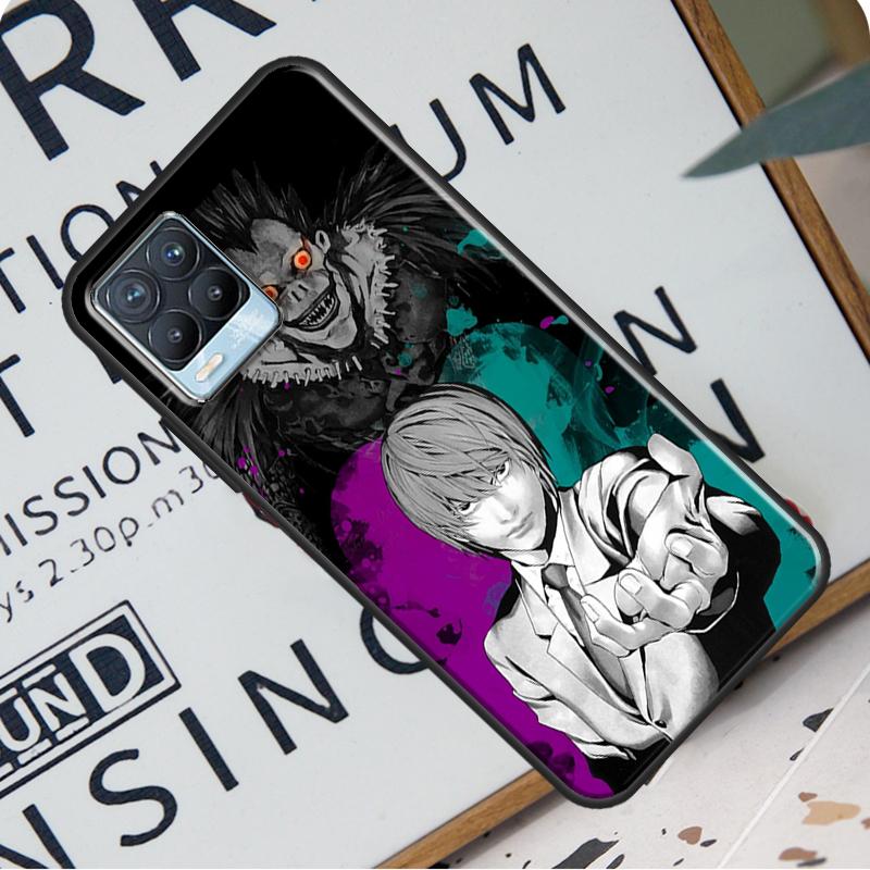 Чехол с японским аниме «Тетрадь смерти» для Realme 8 Pro 8i GT Master GT Neo 2 C21, задняя крышка для OnePlus Nord 2 8T 9R 9 Pro