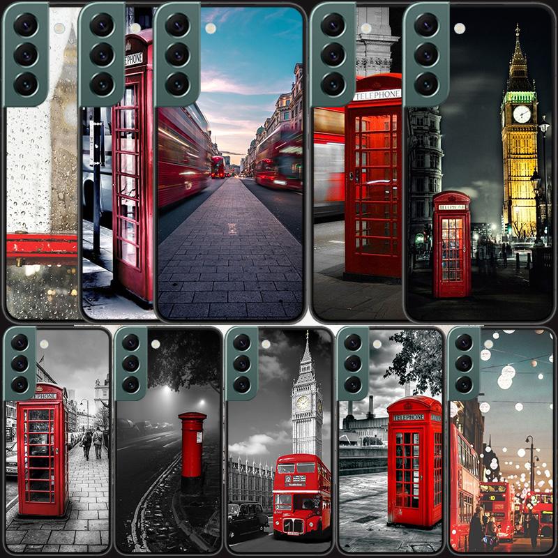 london bus england telephone Phone Case For Samsung A16 A26 A36 A56 Galaxy A02S A12 A52S A13 A23 A33 A53 A54 A34 A24 A14 A22 A32