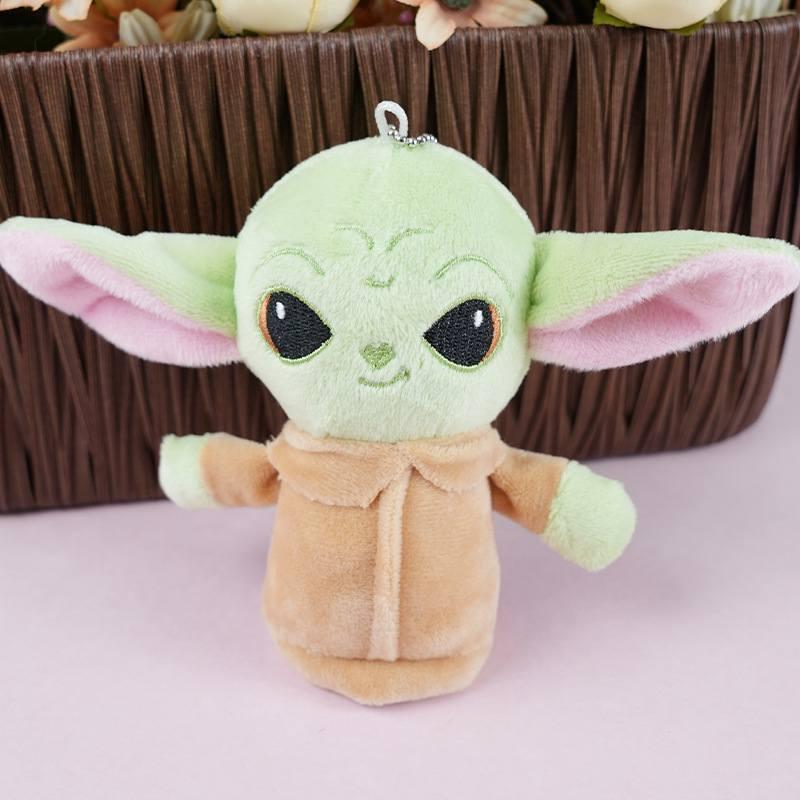 Adorable Yoda Baby Plush Backpack Decoration Soft Stuffed Animal Key Ring For Children Non-cartoon Design