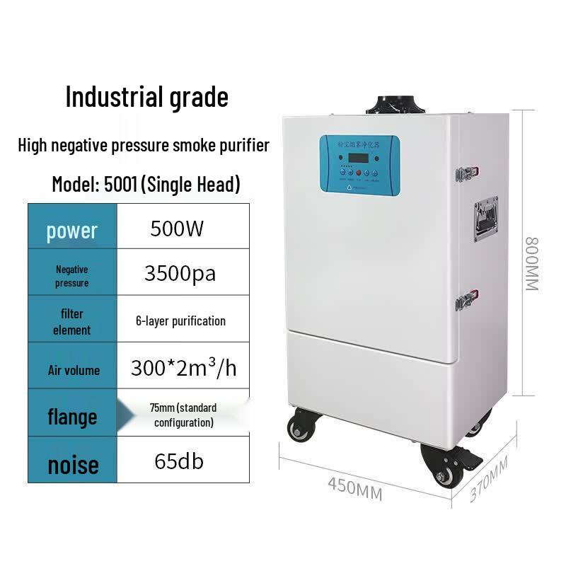 HANQIANG Mobile Industrial Fume Purifier CN plug (adapter included)
