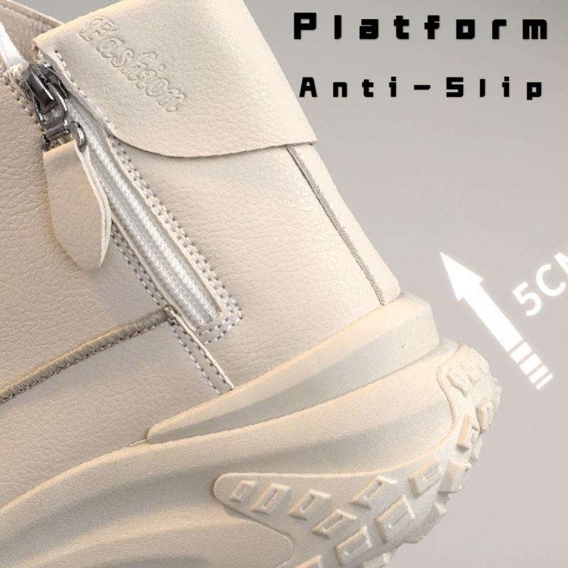 2025 New Women Sneakers Luxury Fashion High Top Women Boots Platform Casual Shoes